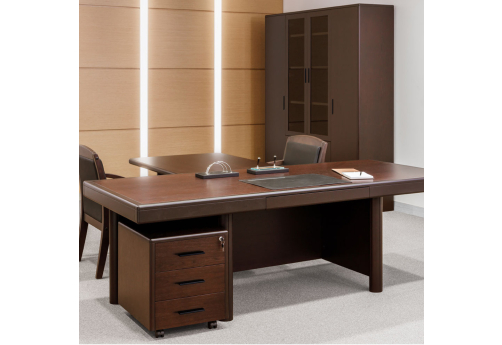 Стол для руководителя с брифинг-приставкой Селена, цвет орех