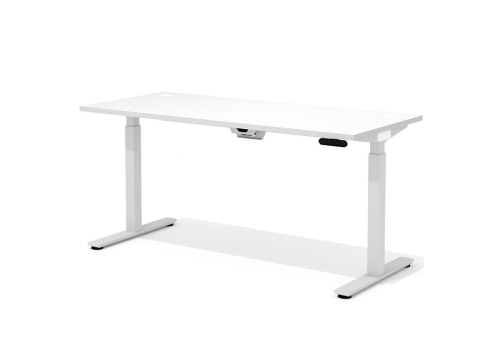 Стол с подъемным механизмом (с заглушками), цвет белый