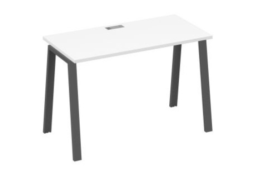 Стол письменный Мира Трио, цвет белый премиум + антрацит