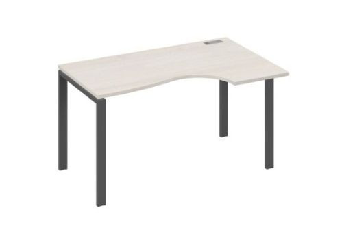 Стол эргономичный правый Мира Нумо, цвет дуб шамони + антрацит