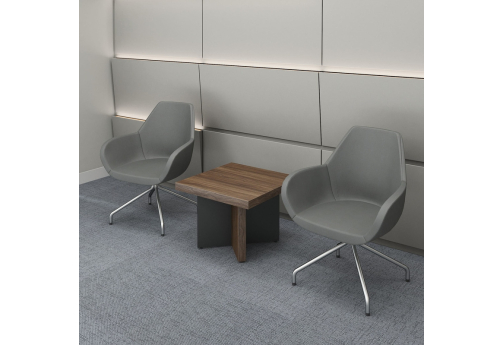 Стол журнальный Грегори, цвет орех + антрацит