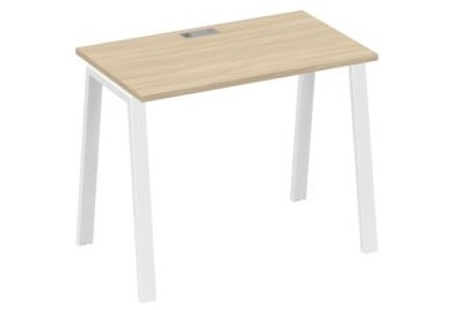 Стол письменный Мира Трио, цвет дуб скандинавский + белый