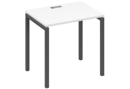 Стол письменный Мира Лофт, цвет белый премиум + антрацит