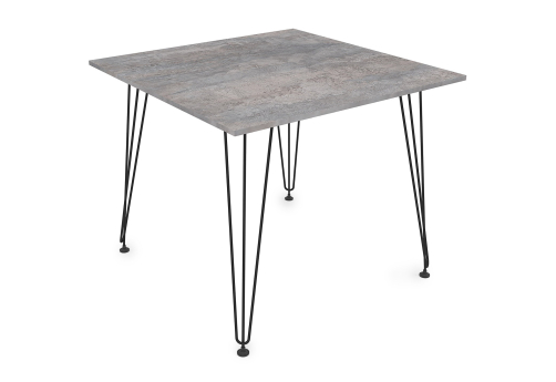 Стол обеденный квадратный Мальта, цвет базальт