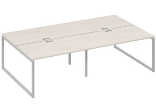 Рабочая станция (4х140) Мира Одри, цвет дуб шамони + серый