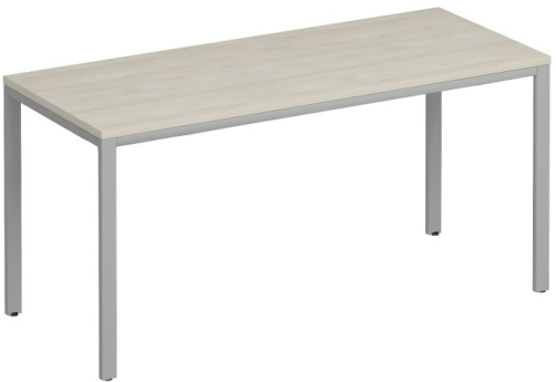 Стол письменный на металлокаркасе Прайм Металл 25, цвет шамони светлый + серый