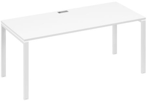 Стол письменный Мира Нумо, цвет белый премиум + белый