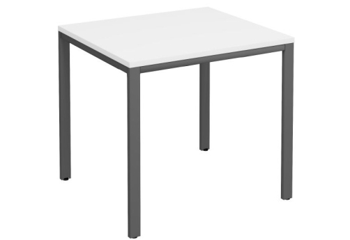 Стол письменный на металлокаркасе Прайм Металл 25, цвет белый + антрацит