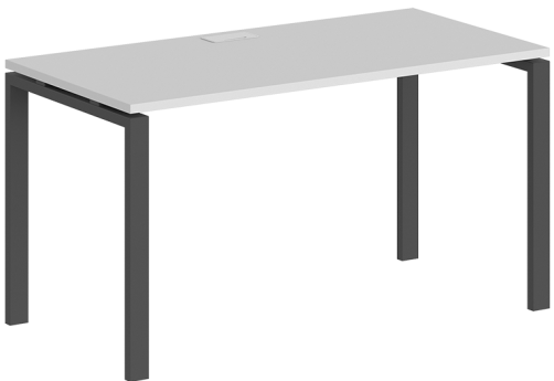 Стол рабочий Индиго Сет, цвет белый + антрацит