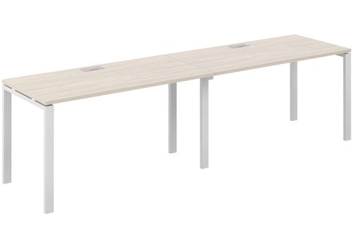 Рабочая станция Индиго Сет, цвет дуб светлый + белый