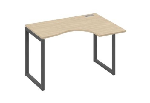 Стол эргономичный правый Мира Одри, цвет дуб скандинавский + антрацит