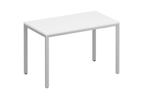 Стол письменный на металлокаркасе Прайм Металл 25, цвет белый + серый