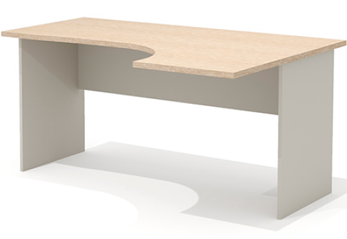 Стол эргономичный правый Джерси, цвет дуб