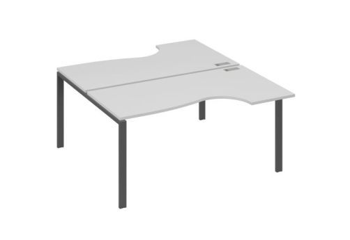Рабочая станция эргономичная (2х160) Мира Нумо, цвет серый + антрацит