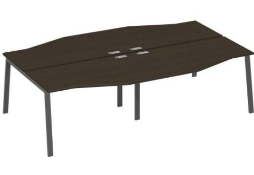 Рабочая станция эргономичная (4х140) Мира Нумо, цвет венге + антрацит