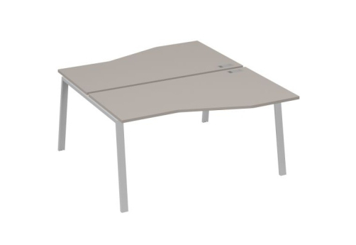 Станция рабочая эргономичная 2х160 Мира Трио, цвет мокко премиум + серый