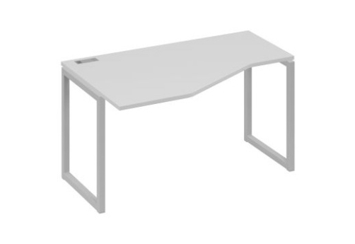 Стол эргономичный левый Мира Одри, цвет серый + серый