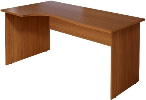Стол криволинейный левый, цвет орех