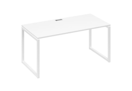 Стол письменный Мира Одри, цвет белый премиум + белый