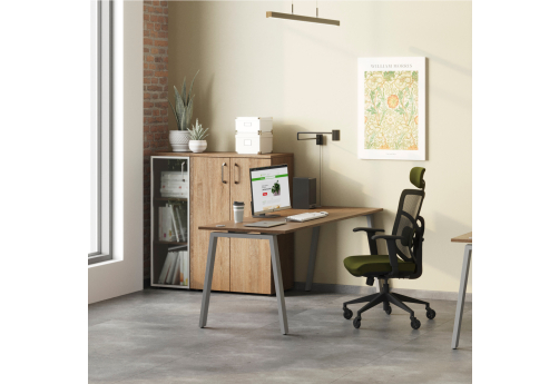 Стол рабочий Апрель Альфа Дуб Аризона, цвет дуб Аризона