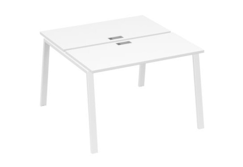 Рабочая станция 2х120 Мира Трио, цвет белый премиум + белый