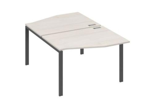 Рабочая станция эргономичная (2х120) Мира Нумо, цвет дуб шамони + антрацит