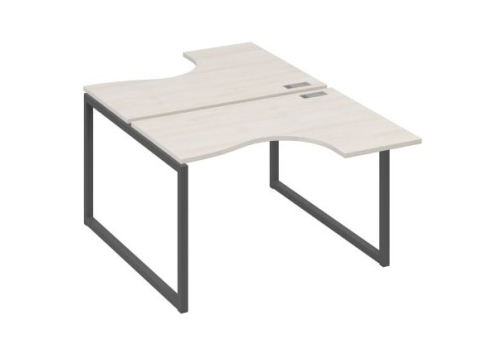 Рабочая станция эргономичная (2х120) Мира Одри, цвет дуб шамони + антрацит