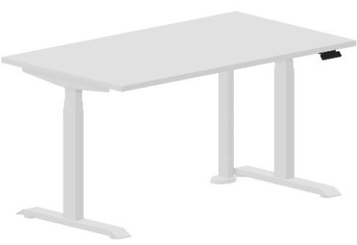 Стол регулируемой высоты Бенет, цвет белый + белый