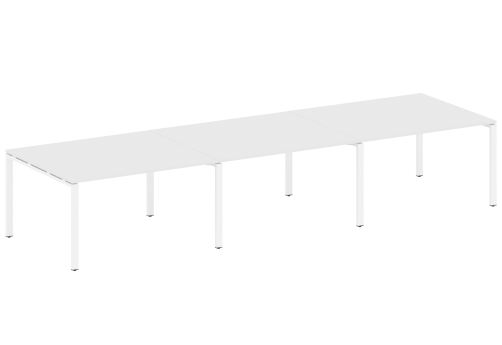Стол для переговоров (3 столешницы), цвет белый