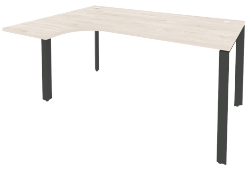Стол эргономичный левый, цвет денвер светлый