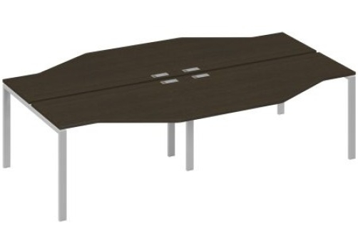 Рабочая станция эргономичная (4х140) Мира Нумо, цвет венге + серый