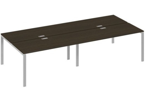 Рабочая станция (4х160) Мира Нумо, цвет венге + серый