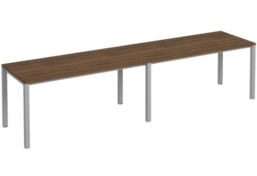 Рабочая станция (2х160) Прайм Металл 50, цвет орех + серый