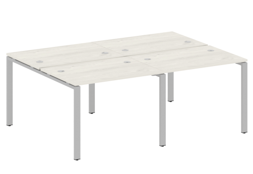 Стол на 4 рабочих места, цвет дуб новара