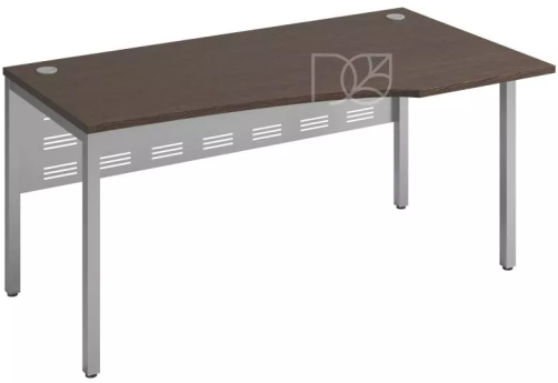 Стол эргономичный (экран - металл) правый, цвет венге