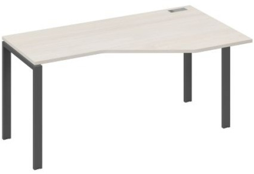 Стол эргономичный правый Мира Нумо, цвет дуб шамони + антрацит