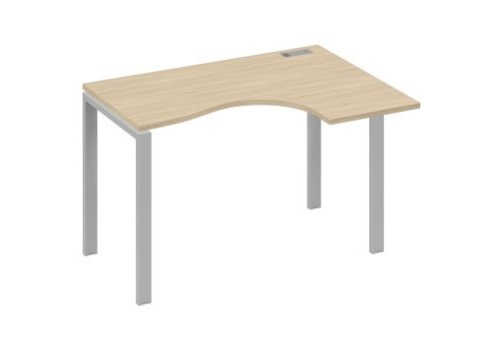 Стол эргономичный правый Мира Нумо, цвет дуб скандинавский + серый