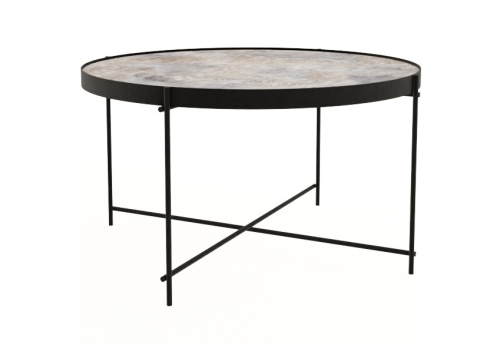 Стол журнальный круглый Винси 2, цвет базальт