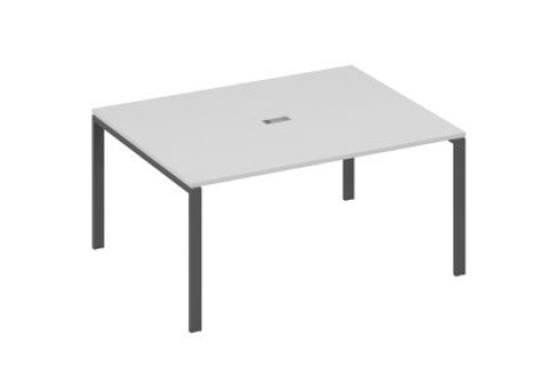 Стол для переговоров прямоугольный Мира Нумо, цвет серый + антрацит