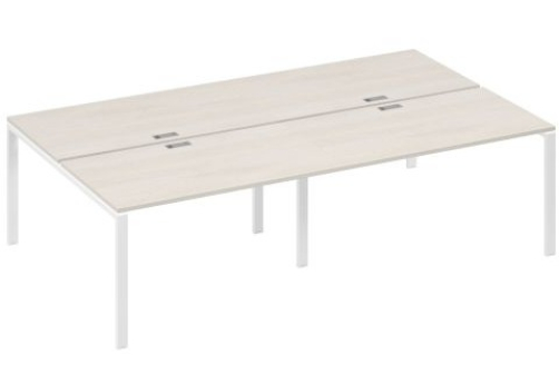 Рабочая станция (4х140) Мира Нумо, цвет дуб шамони + белый