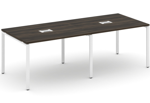 Стол переговорный (2 столешницы) Динен, цвет дуб мали-белый