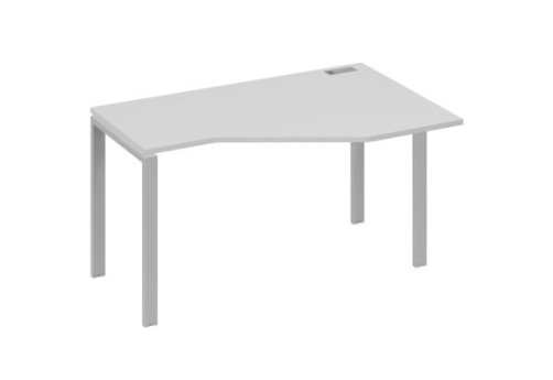 Стол эргономичный правый Мира Нумо, цвет серый + серый