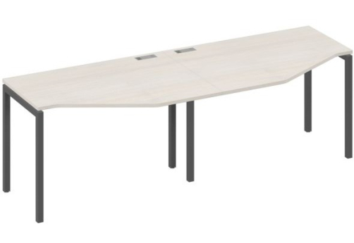 Рабочая станция эргономичная 2х120 Техно Мира Лофт, цвет дуб шамони + антрацит