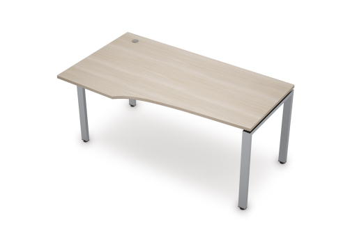 Стол криволинейный левый Деко Прима, цвет шамони светлый