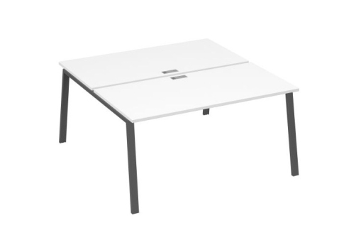 Рабочая станция 2х160 Мира Трио, цвет белый премиум + антрацит