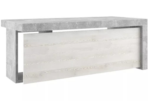 Стол письменный, цвет сосна + бетон