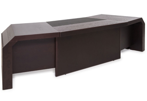 Cтол для руководителя Тоскана , цвет дуб ферро + черный