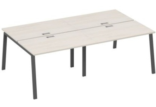 Рабочая станция 4х120 Мира Трио, цвет дуб шамони + антрацит