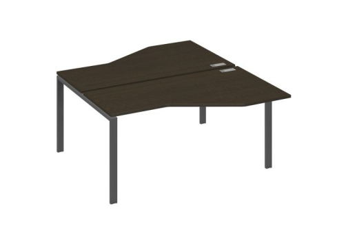 Рабочая станция эргономичная (2х160) Мира Нумо, цвет венге + антрацит