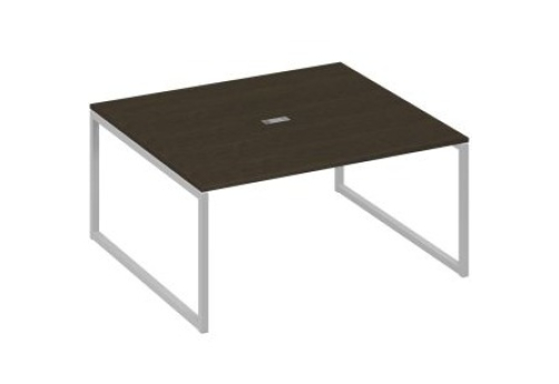 Стол для переговоров прямоугольный Мира Одри, цвет венге + серый